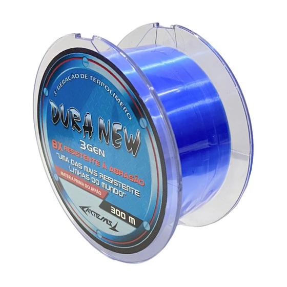 Imagem de Linha De Pesca Pescador Artemis Dura New Resistente à Abrasã 0,35mm 14,61kg Monofilamento 300m Azul