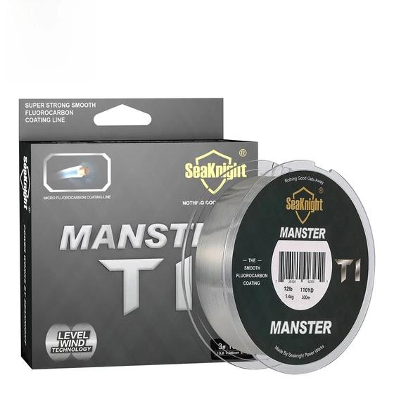 Imagem de Linha De Pesca SeaKnight Revestida De Fluorocarbono 100M MONSTER T1 Series Leader Monofilamento