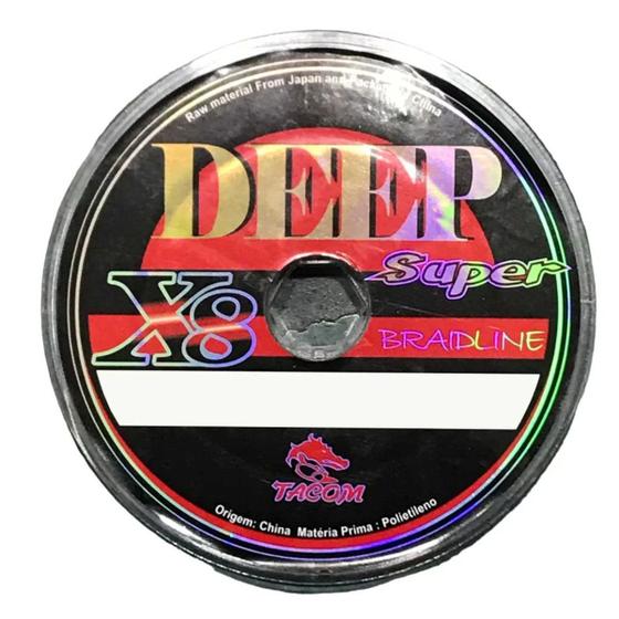 Imagem de Linha De Pesca Tacom Deep Super BraidLine X8 0,23mm 15Kg Multifilamento Carretel C/100m