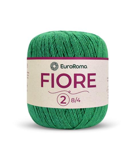 Imagem de Linha Fiore Espessura N 2 Euroroma Barbante com 500 metros, 295 TEX e 85% Algodão para Crochê / Tricô / Amigurumi