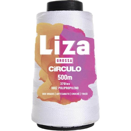 Imagem de Linha Liza Grossa 500m 187g Branco 8001 Círculo - Circulo