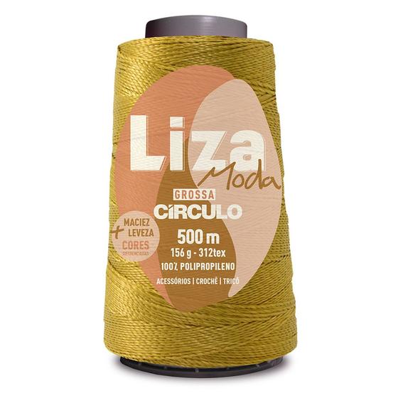 Imagem de Linha Liza Moda Grossa Fio Espessura n2 de 312 TEX Circulo 500 Metros para Trança de Cabelo e Crochê