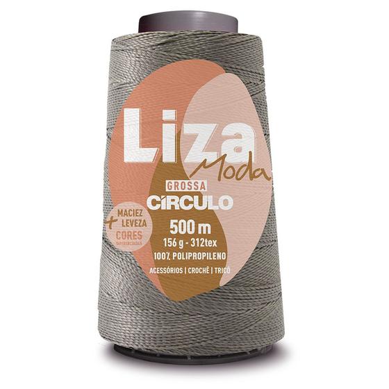 Imagem de Linha Liza Moda Grossa Fio Espessura n2 de 312 TEX Circulo 500 Metros para Trança de Cabelo e Crochê