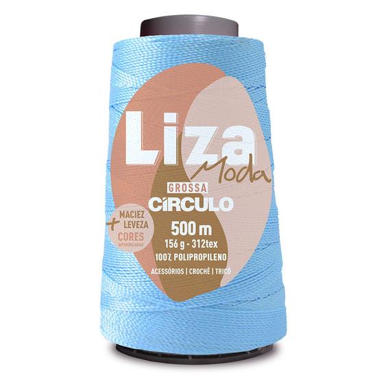 Imagem de Linha Liza Moda Grossa Fio n 2 Cone com 500 Metros e 100% Polipropileno Circulo