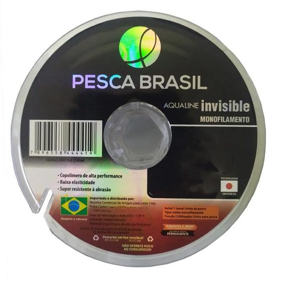 Imagem de Linha Monofilamento Aqualine Invisible 0.40mm 100m - Pesca Brasil