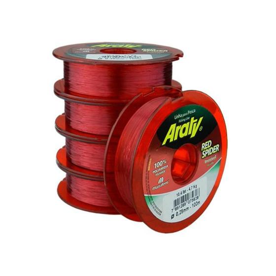 Imagem de Linha Monofilamento Araty Red Spider - 300m