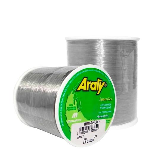 Imagem de Linha Monofilamento Araty Superflex 1/4 LB Fumme  Mazzaferro 930mts - 0,35mm