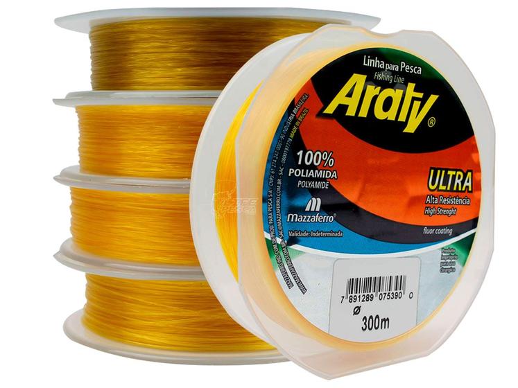 Imagem de Linha Monofilamento Araty Ultra 0,20mm - 300 Metros