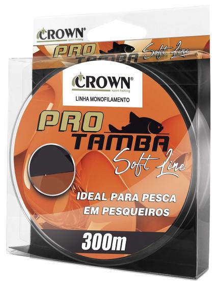 Imagem de Linha Monofilamento Crown Pro Tamba Soft Orange 0,40mm 32lb/14,6kg - 300 Metros