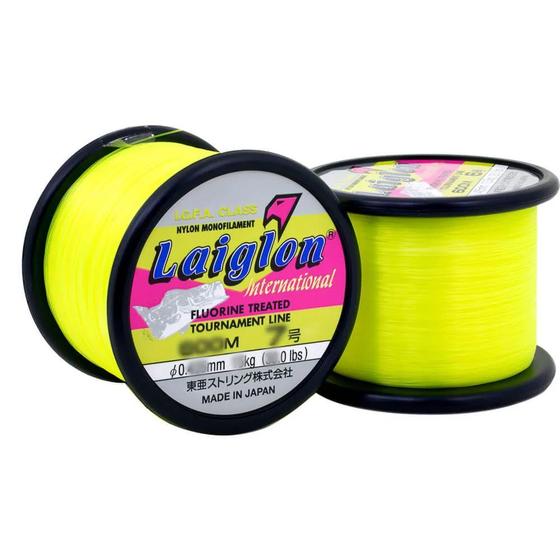 Imagem de LINHA MONOFILAMENTO LAIGLON AMARELA 4.0 0.330mm 600m - 16LB