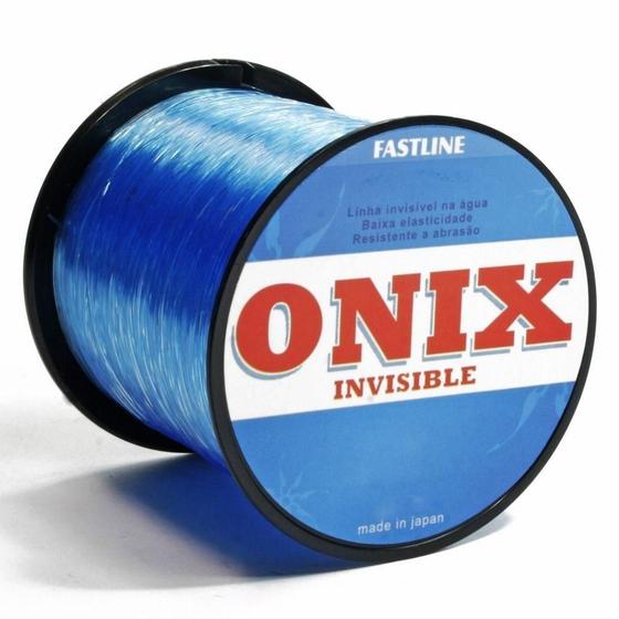 Imagem de Linha Monofilamento Onix Invisible 500 metros Azul  FastLine 0,47mm