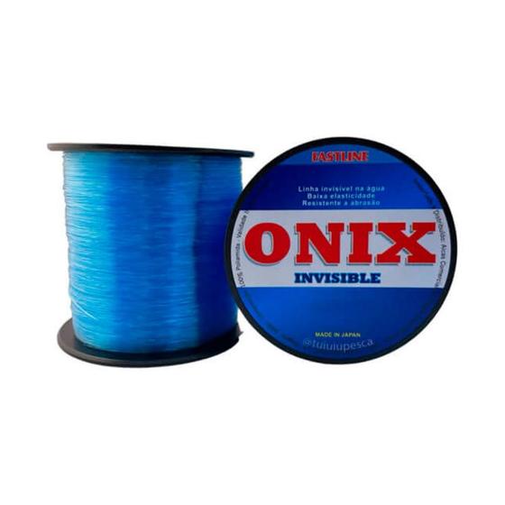 Imagem de Linha Monofilamento Onix Invisible 500 metros Azul  FastLine 0,47mm