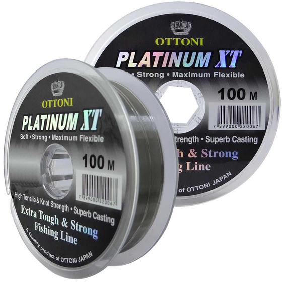 Imagem de Linha Monofilamento Platinum XT - 0,25mm 8,97kg - 100m
