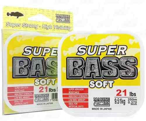 Imagem de Linha Monofilamento Super Bass 0,37mm 21lb/9,51kg - 250 Metros - Marine Sports
