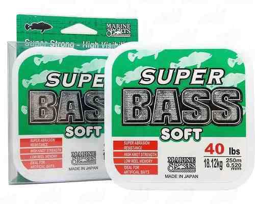 Imagem de Linha Monofilamento Super Bass 0,37mm 21lb/9,51kg - 250 Metros - Marine Sports