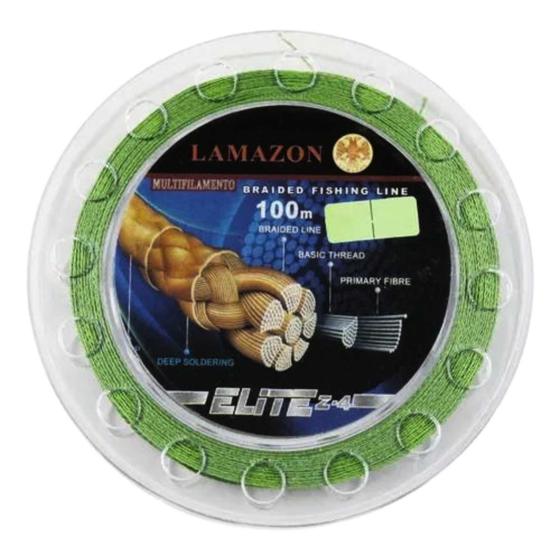 Imagem de Linha Multfilamento Lamazon 4X Elite Z4 Verde 0,20mm 16,7 Kg  100m