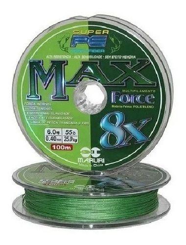 Imagem de Linha Multi Max Force 8x 150m 0,60mm 100lbs Verde - Maruri