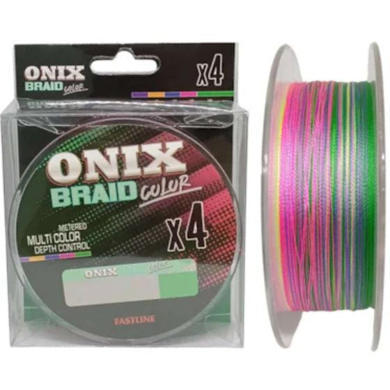 Imagem de Linha Multicolor de Pescaria Pesca Fastline Onix Braid Color X4 1,5 25lb 300m