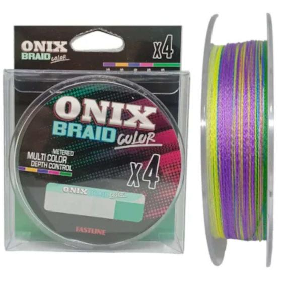 Imagem de Linha Multicolor de Pescaria Pesca Fastline Onix Braid Color X4 2 30lb 150m