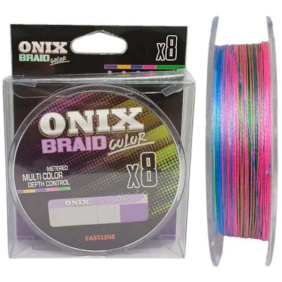 Imagem de Linha Multicolor de Pescaria Pesca Fastline Onix Braid Color X8 1,5 28lb 150m
