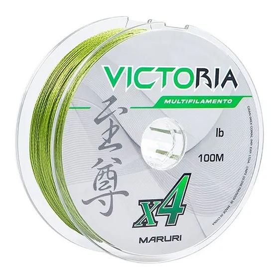 Imagem de Linha Multifilamento 4x Victoria 0,34mm 48Lbs 100m - Maruri