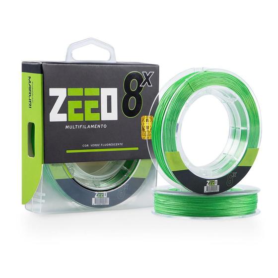 Imagem de Linha Multifilamento 8X Verde Fluorescente 14,1kg 150mts  Zeeo 0,20mm