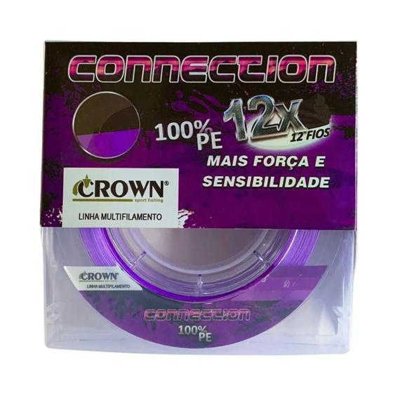 Imagem de Linha Multifilamento Connection 12X Roxa 0,40mm 150mts - Crown