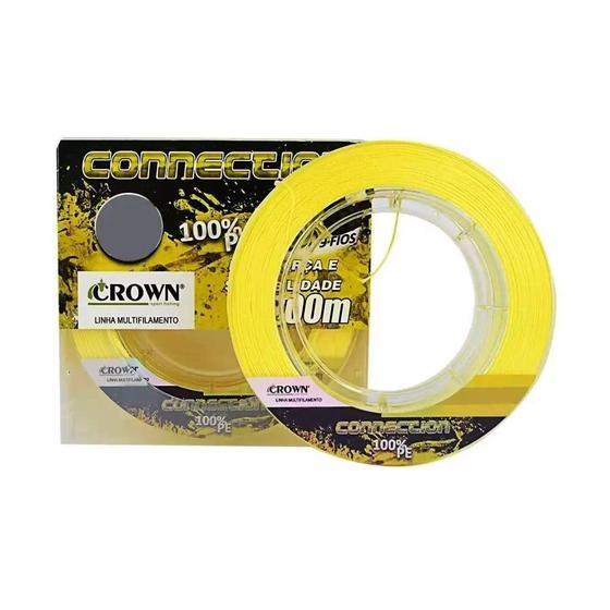 Imagem de Linha Multifilamento Connection 9x Yellow 200 metros - Crown 0,57mm