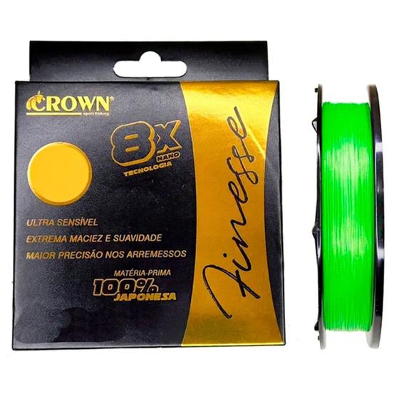 Imagem de Linha Multifilamento de Pesca Crown Finesse 8x 0,30mm 60lbs 300m