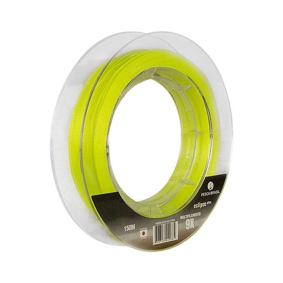 Imagem de Linha Multifilamento Eclipse Ultra 9 Fios 0.18mm Verde Limão 150m - Pesca Brasil