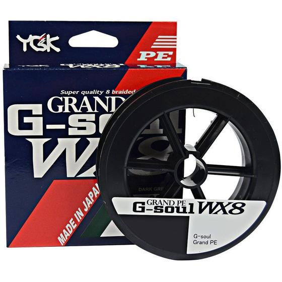 Imagem de Linha Multifilamento G Soul Grand PE Line WX8 YGK 8 Fios 0,21mm 25lb 300 metros Verde