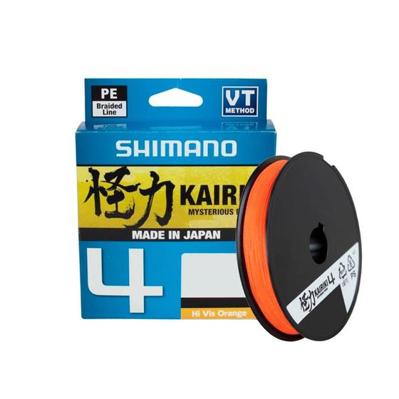 Imagem de Linha Multifilamento Kairiki 4 Fios Laranja 300m - Shimano