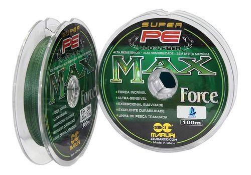 Imagem de Linha Multifilamento Maruri Max Force 4x 100m 0,35mm Verde 