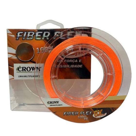 Imagem de Linha Multifilamento Pesca Crown 8x Fiber Flex 0,23mm 100m