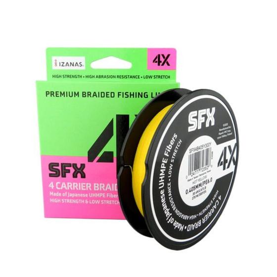 Imagem de Linha Multifilamento Rapala Sufix SFX 4X Amarela - 135m