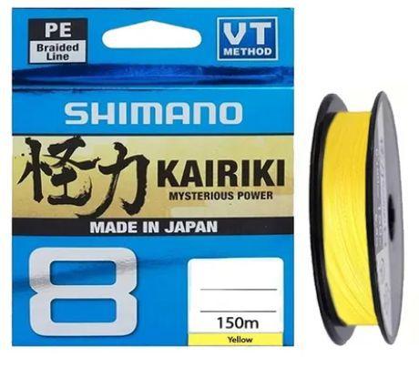 Imagem de Linha multifilamento shimano kairiki 8 pe 8lb x 150m amarelo