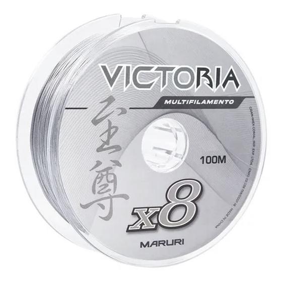 Imagem de Linha Multifilamento Victoria 8X Cinza 0,30mm 39lbs 100m - Maruri