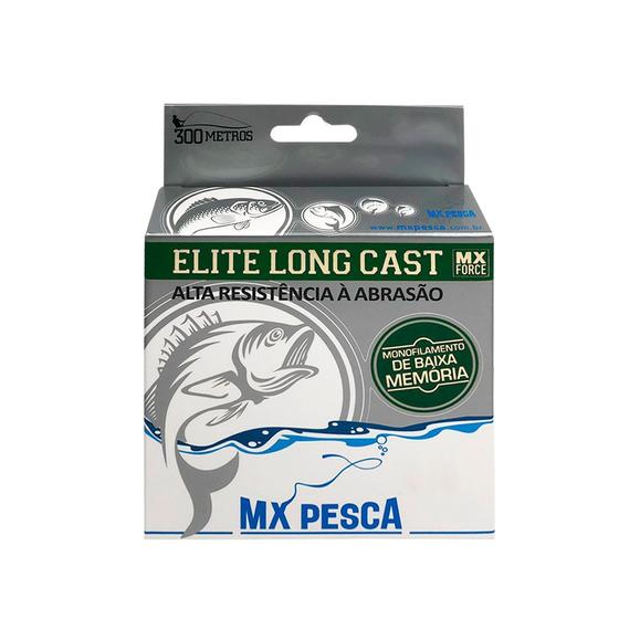 Imagem de Linha MX Pesca MX Elite Long Cast 300m Monofilamento Verde Escuro 0,38 17,30kg