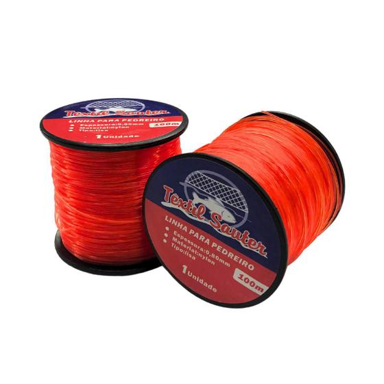 Imagem de Linha Nylon Liso Laranja para Pedreiro 0,80mm X 100m