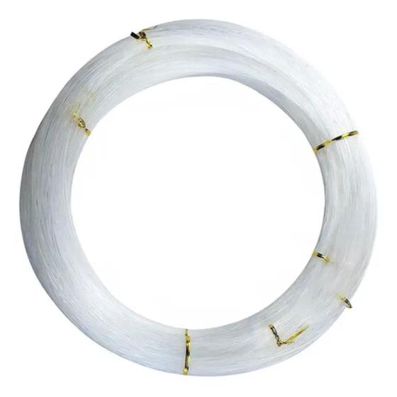 Imagem de Linha Nylon Monofilamento Pesca Meada 0,90mm 090mm Branco 500 Metros