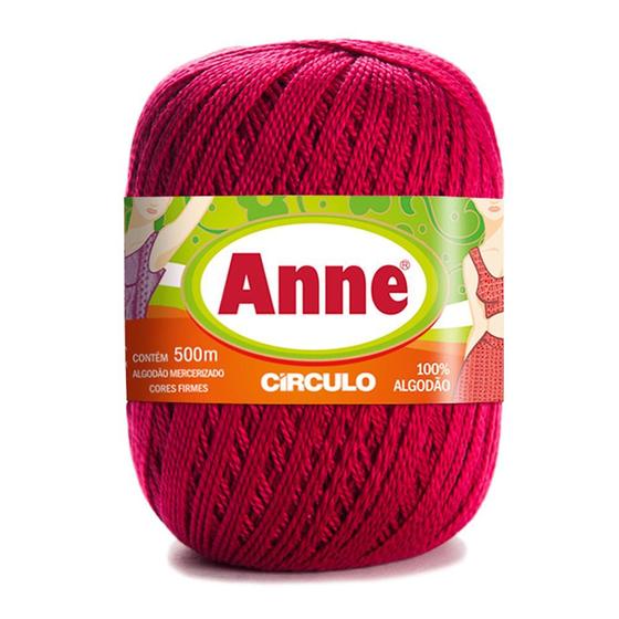 Imagem de Linha para Crochê c/ 500m Anne - Cor 3611 Rubi