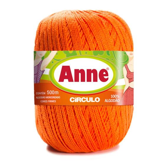 Imagem de Linha para Crochê c/ 500m Anne - Cor 4456 Laranja