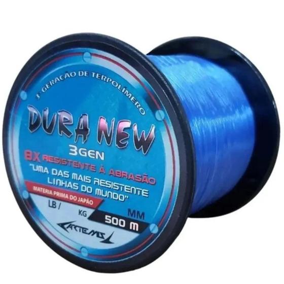 Imagem de Linha Para Pesca Artemis Dura New 0,40mm 40lb-19,48kg Monofilamento Carretel Com 500m Cor Azul