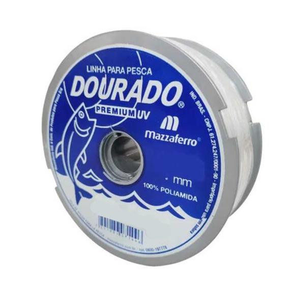 Imagem de Linha para Pesca Mazzaferro Dourado Branca 0,50mm 12 Kg  500m