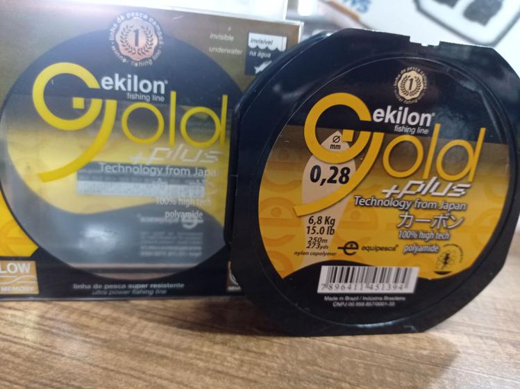 Imagem de Linha para pesca monofilamento Gold Ekilon 0,28mm 250 metros