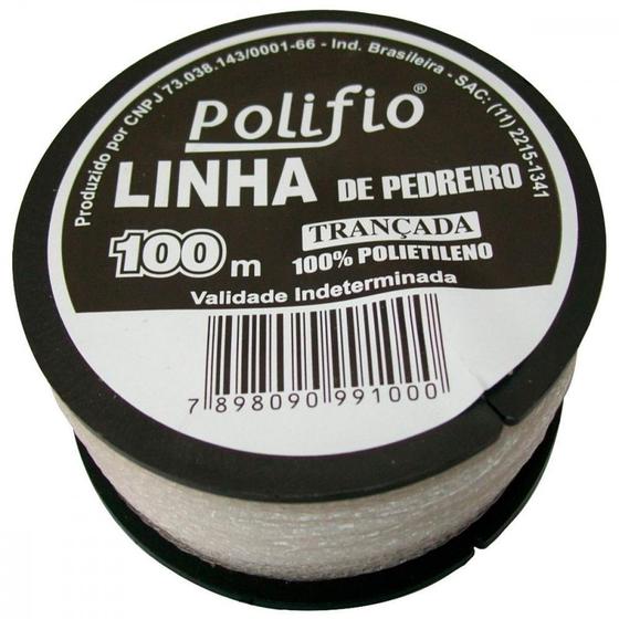 Imagem de Linha Pedreiro Trancada Polifio 100M  7898090991000 ./ Kit Com 12