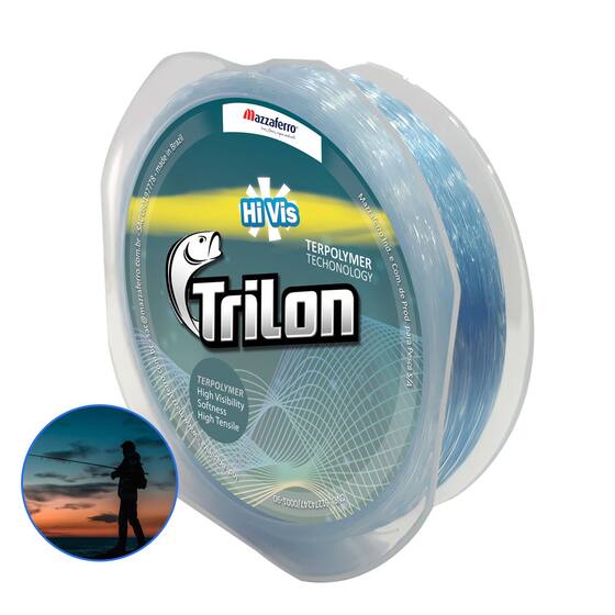 Linha Pesca Esportiva Trilon Hi-Vis Nylon 300m Baixa Memória ...
