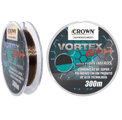 Imagem de Linha Pesca Monofilamento Crown Vortex Gtx 0,46mm 45lb 300mt