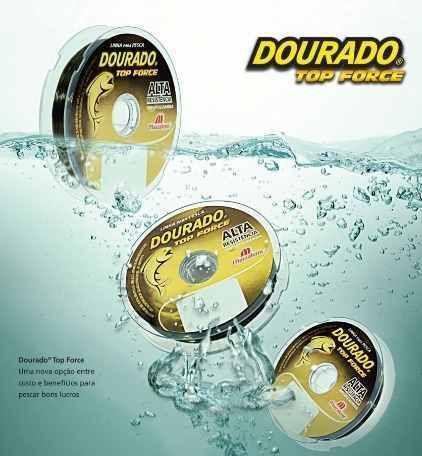 Imagem de Linha Pesca Monofilamento Dourado 0,45mm Suporta 13,7kg