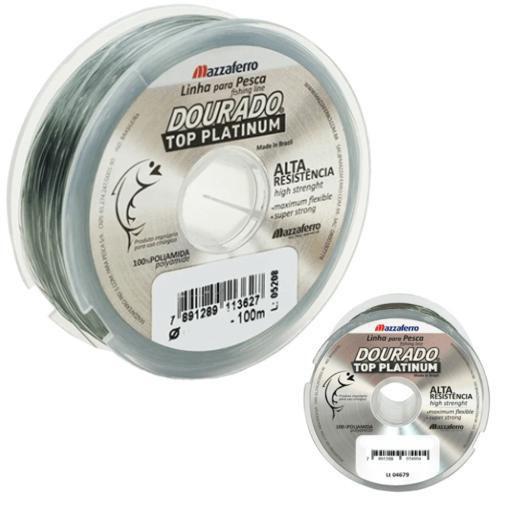 Imagem de Linha Pesca Monofilamento Platinum 100M 0.35Mm Suporta 8,7Kg